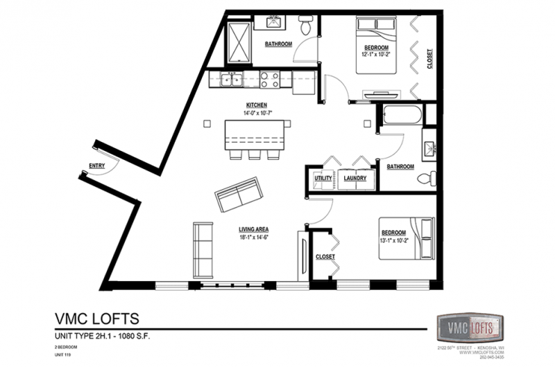 vmc lofts, 2 bedroom apartment kenosha, kenosha apartment for rent