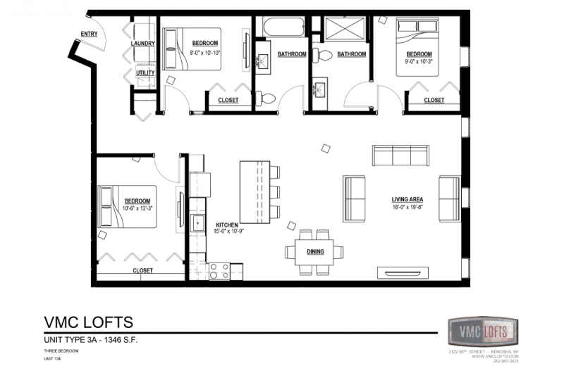 vmc lofts, 3 bedroom apartment kenosha, kenosha apartment for rent